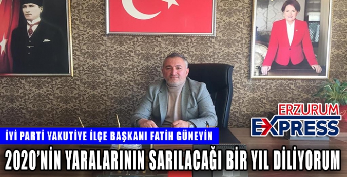 2020'NİN YARALARININ SARILACAĞI BİR YIL DİLİYORUM