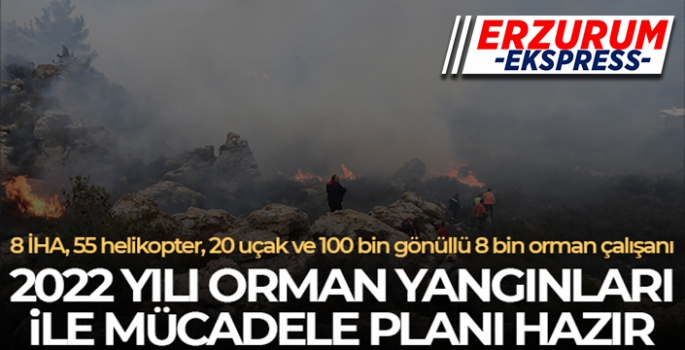 2022 yılı orman yangınları ile mücadele planı hazır