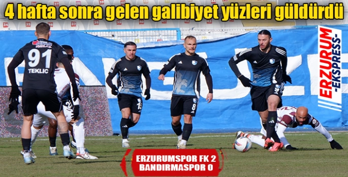 4 hafta sonra gelen galibiyet yüzleri güldürdü