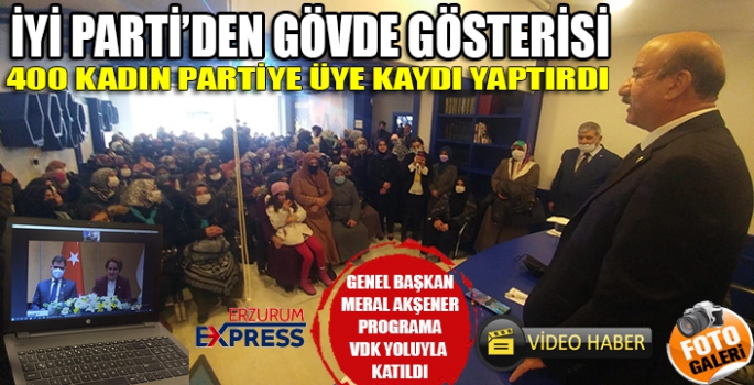 400 KADIN İYİ PARTİYE ÜYE OLDU