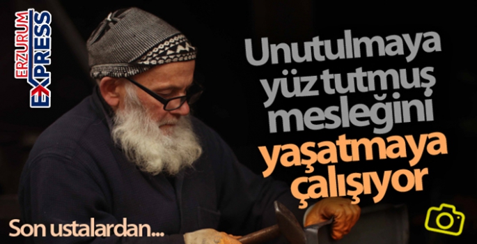 75 yaşındaki soba ustası unutulmaya yüz tutmuş mesleğini yaşatmaya çalışıyor