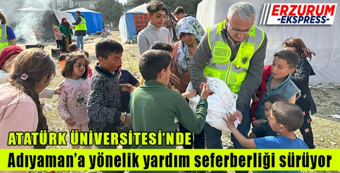  Adıyaman’a yönelik yardım seferberliği sürüyor