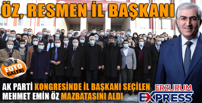 AK Parti İl Başkanı mazbatasını aldı