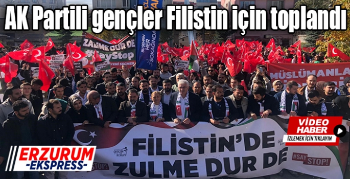 AK Partili gençler Filistin için toplandı