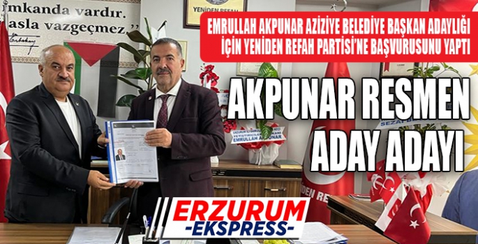 AKPUNAR BAŞVURUSUNU YAPTI