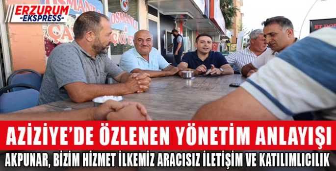 Akpunar, ilçe esnafını ziyaret etti. 