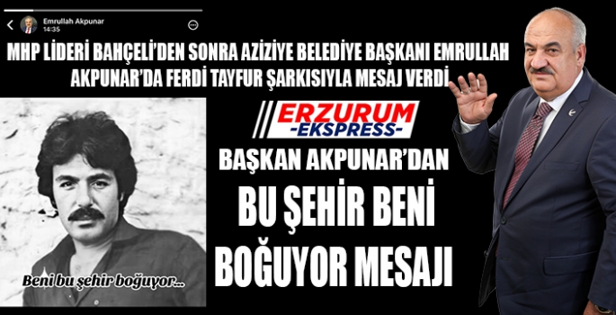 Akpunar'ın paylaşımı, neyin mesajı?