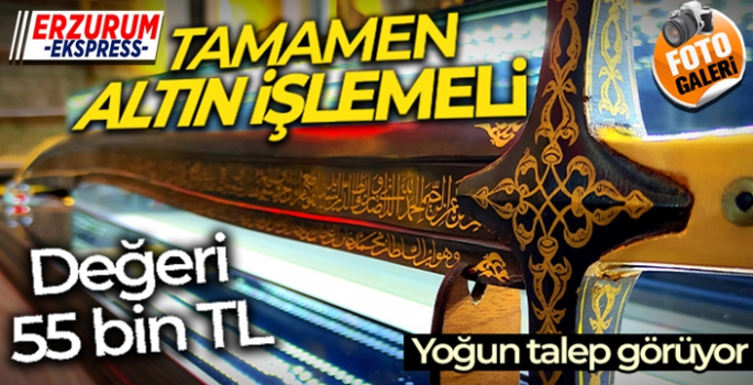 Altından kılıç yapıp yurt dışına satıyor