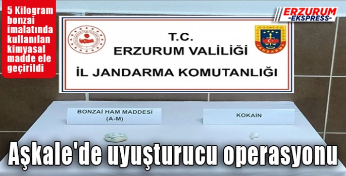 Aşkale'de uyuşturucu operasyonu 