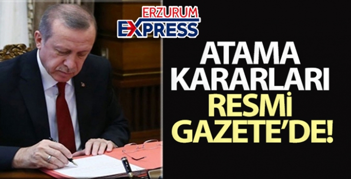 Atama kararları Resmi Gazete'de! 4