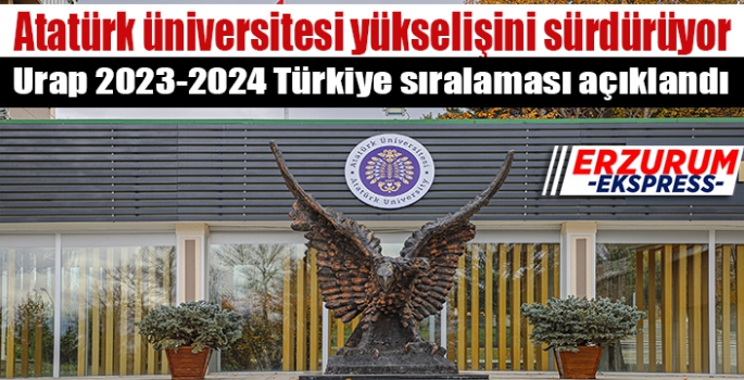  Atatürk üniversitesi yükselişini sürdürüyor