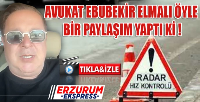 Avukat Ebubekir Elmalı, öyle bir paylaşım yaptı ki! 