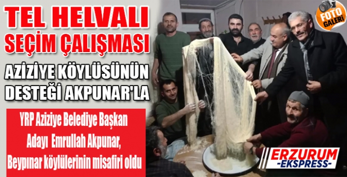 Aziziye köylüsünün desteği, Akpunar'la 
