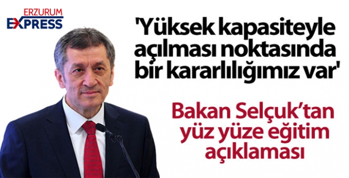 Bakan Selçuk: 15 Şubat'tan itibaren okulların mümkün olduğu kadar yüksek kapasiteyle açılması noktasında kararlıyız