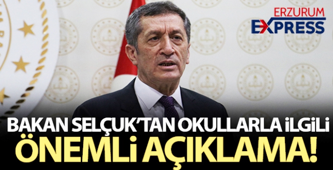 Bakan Selçuk'tan okullarla ilgili önemli açıklama!