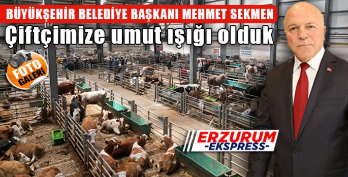 Başkan Sekmen, Çiftçimize umut ışığı olduk