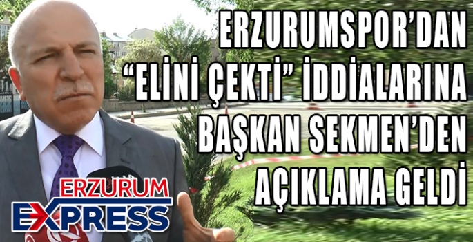 BAŞKAN SEKMEN KONUŞTU... 