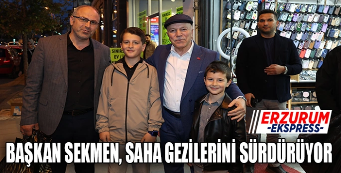 Başkan Sekmen saha gezilerini sürdürüyor 