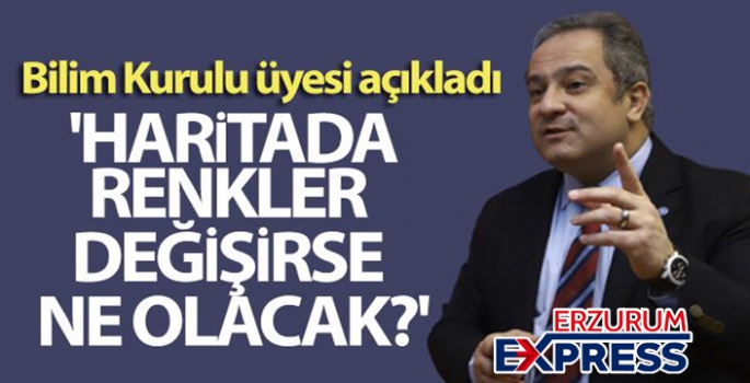 Bilim Kurulu üyesi açıkladı: 'Haritada renkler değişirse ne olacak?'