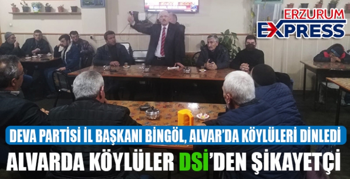 BİNGÖL, ALVAR'DA KÖYLÜLERİ DİNLEDİ 