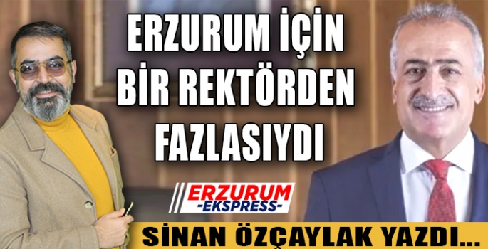 Bir rektörden fazlasıydı.
