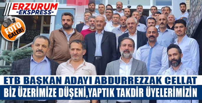 BİZ ÜZERİMİZE DÜŞENİ YAPTIK TAKDİR ÜYELERİMİZİN
