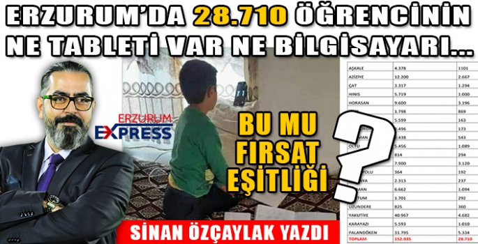 BU MU EĞİTİMDE FIRSAT EŞİTLİĞİ? 