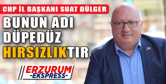 BUNUN ADI DÜPEDÜZ HIRSIZLIKTIR