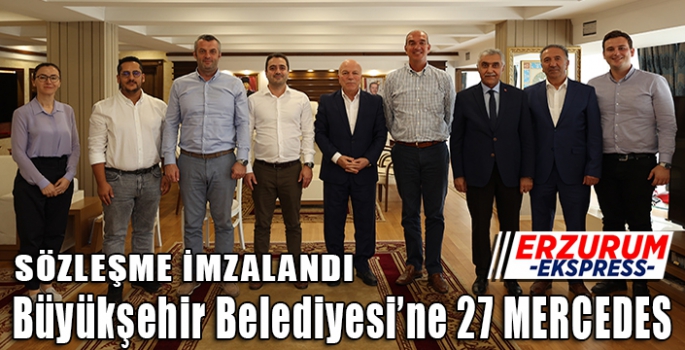 BÜYÜKŞEHİR BELEDİYESİNE 27 MERCEDES