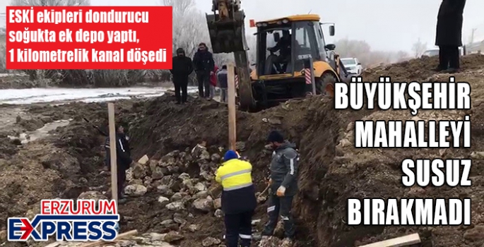 Büyükşehir mahalleyi susuz bırakmadı