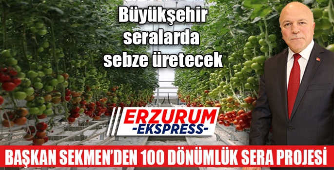  Büyükşehir seralarda sebze üretecek