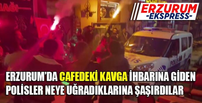 CAFEDEKİ KAVGA İHBARINA GİDEN POLİSLER NEYE UĞRADIKLARINA ŞAŞIRDILAR