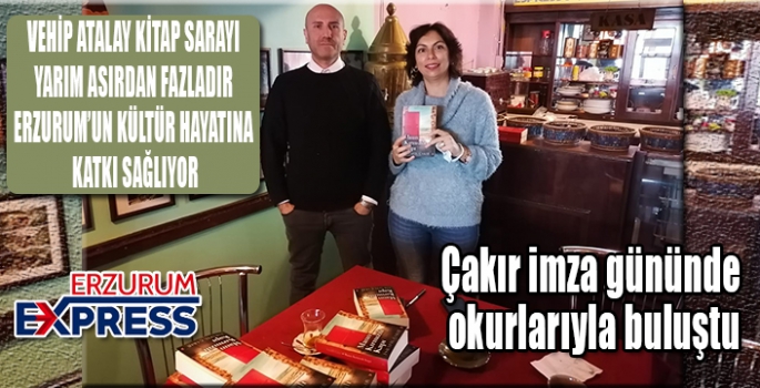 Çakır imza gününde okurlarıyla buluştu