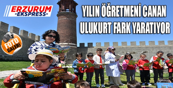 Canan Öğretmen fark yaratmaya devam ediyor, Erzurum Kalesi'nde kitap okuma şenliği