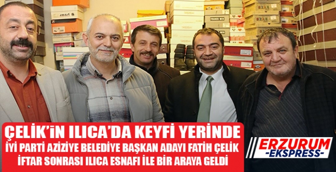 Çelik'in Ilıca'da keyfi yerinde. 