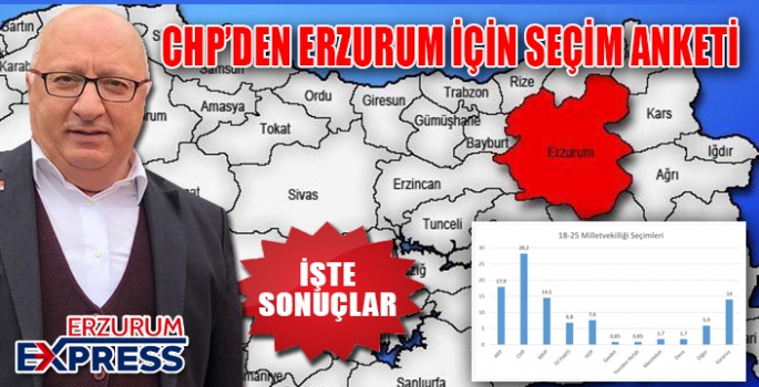 CHP'DEN ERZURUM İÇİN SEÇİM ANKETİ