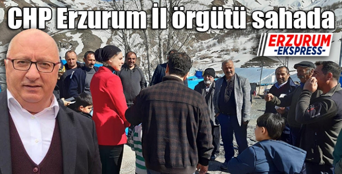 CHP Erzurum İl örgütü sahada 