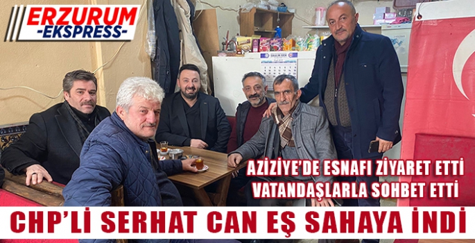 CHP'Lİ SERHAT CAN EŞ SAHAYA İNDİ