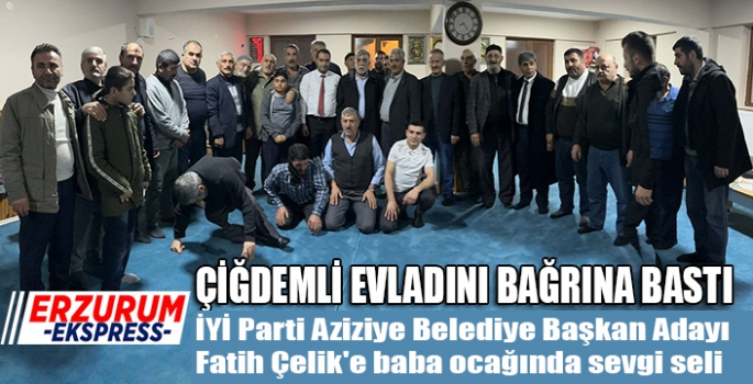 Çiğdemli evladını bağrına bastı