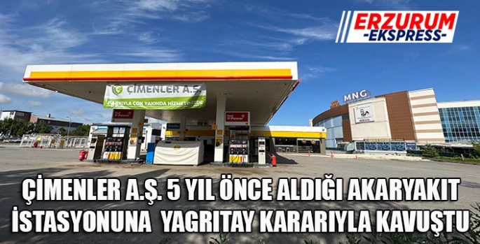Çimenler Petrol 5 yıl önce aldığı akaryakıt istasyonunu nihayet teslim aldı