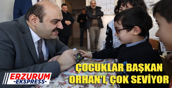 ÇOCUKLAR BAŞKAN ORHAN'I ÇOK SEVİYOR 