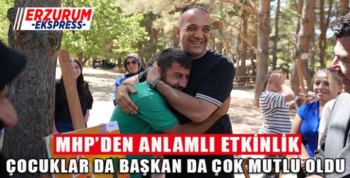 Çocuklar da Başkan da çok mutlu oldu 