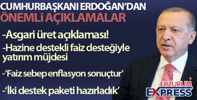 Cumhurbaşkanı Erdoğan: 'Kur-faiz-enflasyon sarmalında yaşamayacağız'