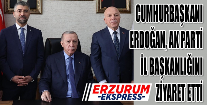 Cumhurbaşkanı Recep Tayyip Erdoğan, AK Parti İl Başkanlığını ziyaret etti. 