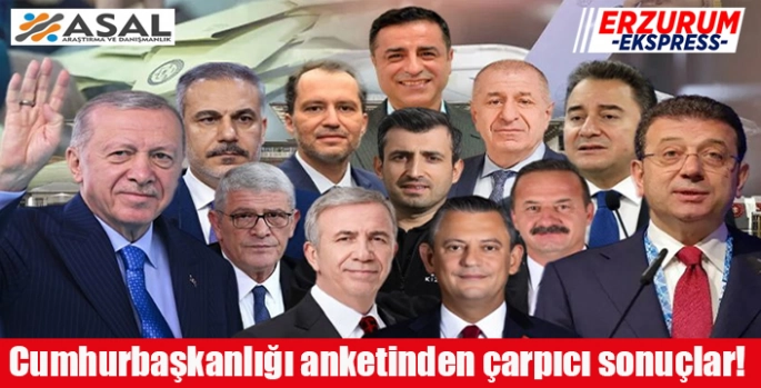 Cumhurbaşkanlığı anketinden çarpıcı sonuçlar! 