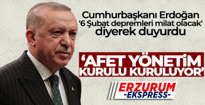 Cumhurbaşkanlığı bünyesinde Afet Yönetimi Politikaları Kurulu kurulacak