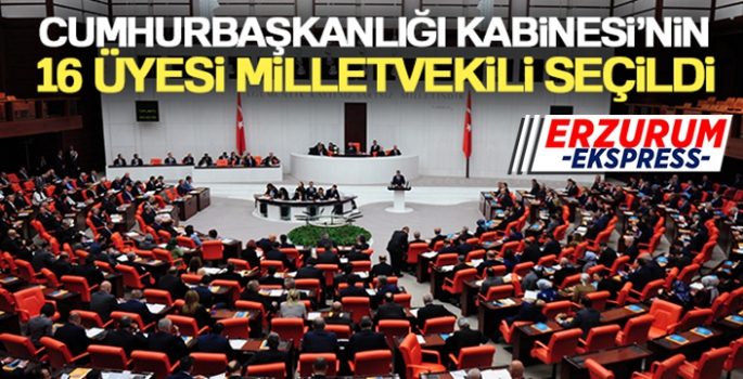 Cumhurbaşkanlığı Kabinesi'nin 16 üyesi milletvekili seçildi