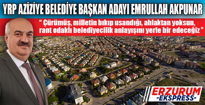 Çürümüş, milletin bıkıp usandığı, ahlaktan yoksun, rant odaklı belediyecilik anlayışını yerle bir edeceğiz.