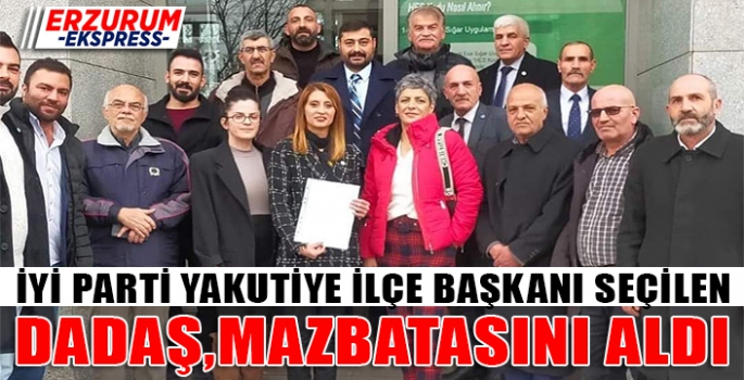 DADAŞ MAZBATASINI ALDI 