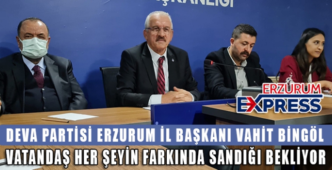 DEVA PARTİSİ ERZURUM'DA 1 YAŞINDA 